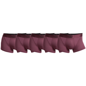 CR7 Trunks - 5 Pack Herren Mikrofaser/Mesh (bordeaux) (XS/S)