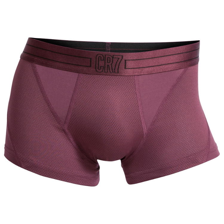 CR7 Trunks Single Pack Men Microfiber/Mesh (bordeaux) (XS/S