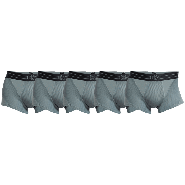 CR7 Boxer - Confezione da 5 Uomo Microfibra/Mesh (grigio) (XS/S)