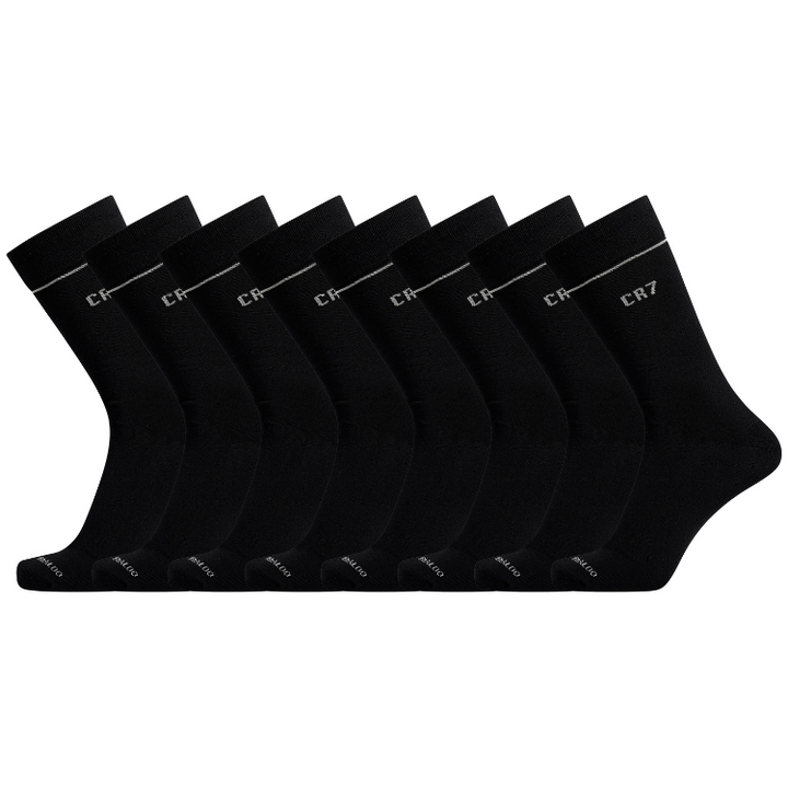 CR7 Chaussettes - Pack de 7 Homme Bamboo + Boîte (noir mix)