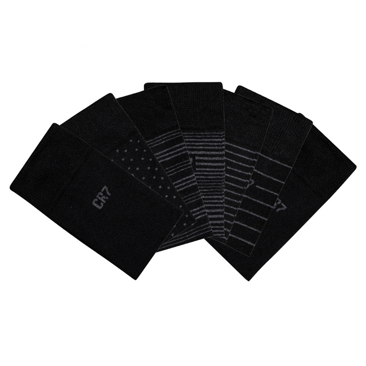CR7 Chaussettes - Pack de 7 Homme (noir mix)