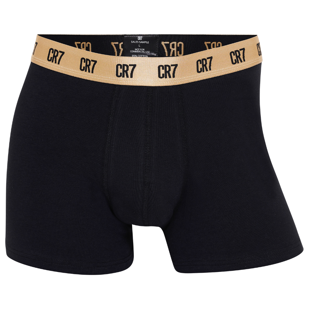 CR7 Boxers - Pack de 5 Homme + Sac de Voyage (Or)