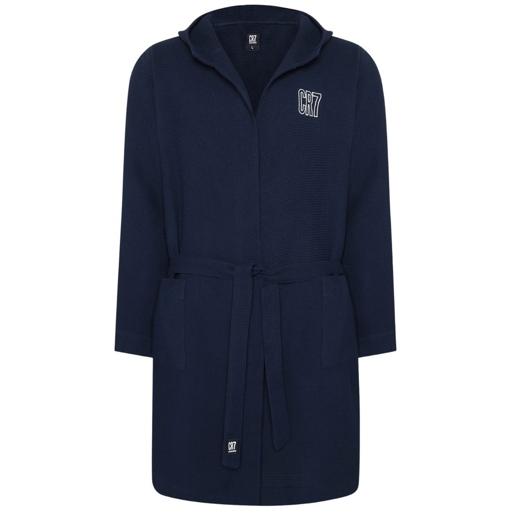 CR7 Bathrobe - Men Waffle (blue)