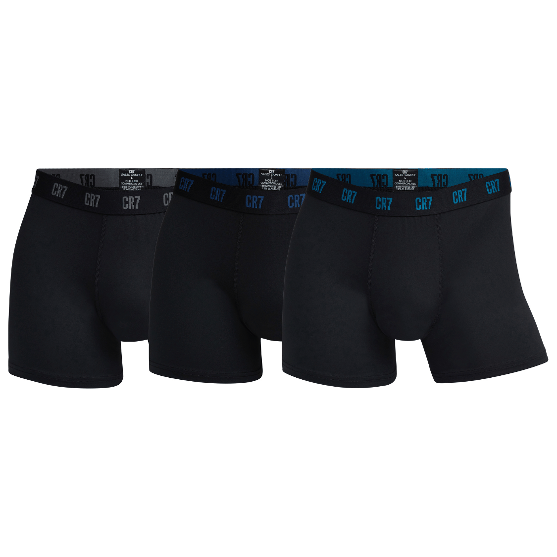 CR7 Trunks - 3 Pack Herren Mikrofaser (schwarz) (S)