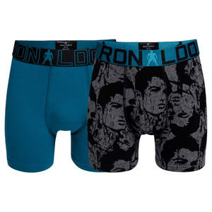 CR7 Trunks - 2 Pack Jungs (türkis/grau mix) (4-6)