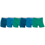 CR7 Trunks - 6 Pack Herren Soft Bamboo (blau/grün)
