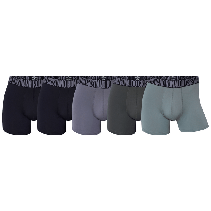 CR7 Trunks - 5 Pack Herren Mikrofaser + Reisetasche (multicolour)