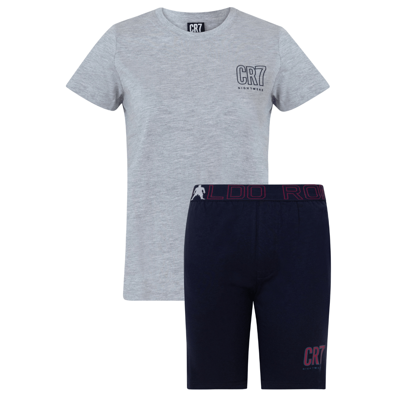 CR7 Pyjama kurz - Jungs (grau/blau)