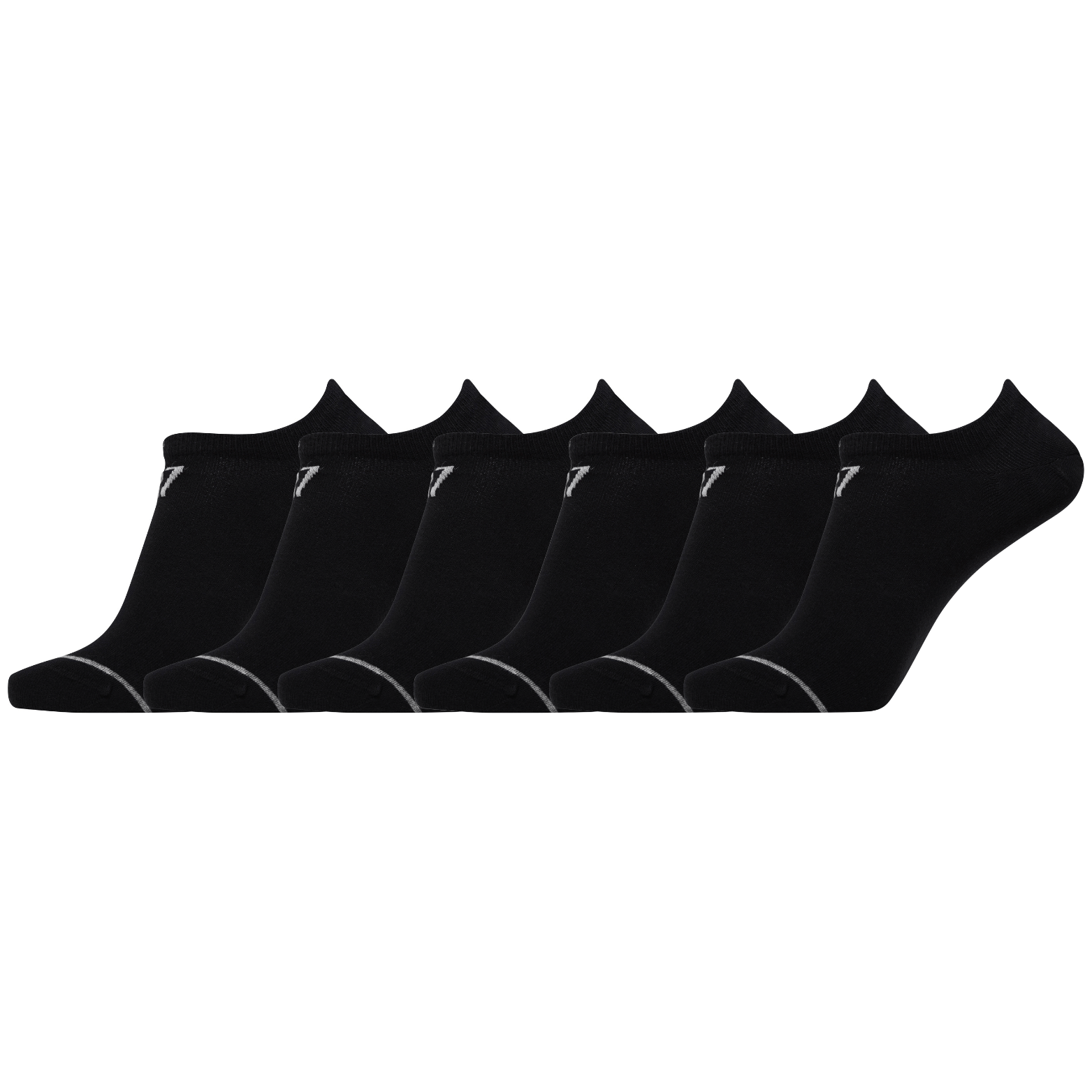 CR7 Socks - 6 Pack Footies Bamboo Men (black)