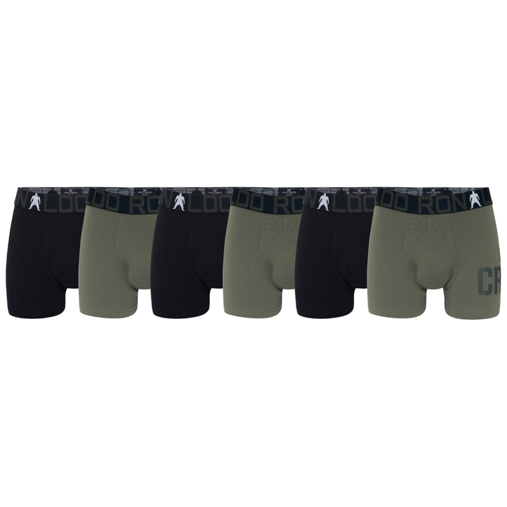CR7 Trunks - 6 Pack Bamboo Boys (black/khaki)