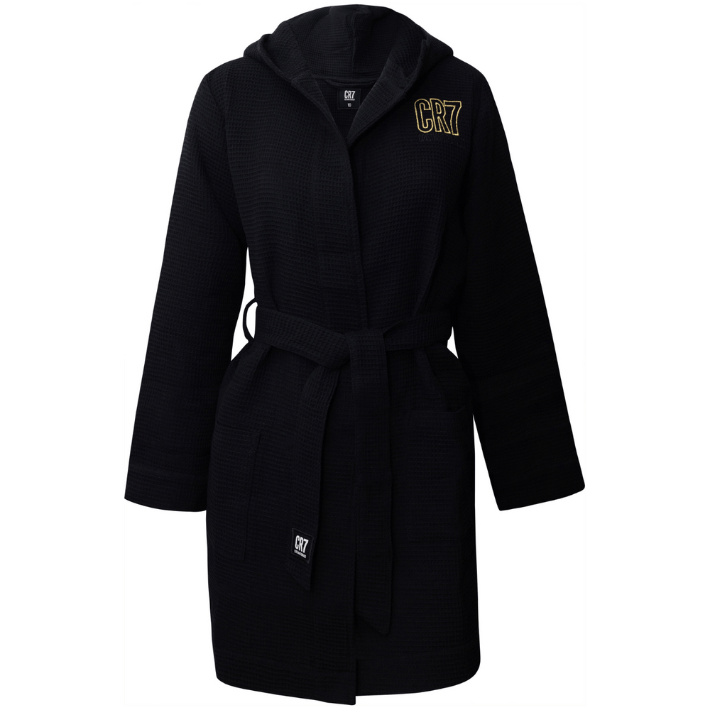 CR7 Bathrobe - Boys Waffle (black)