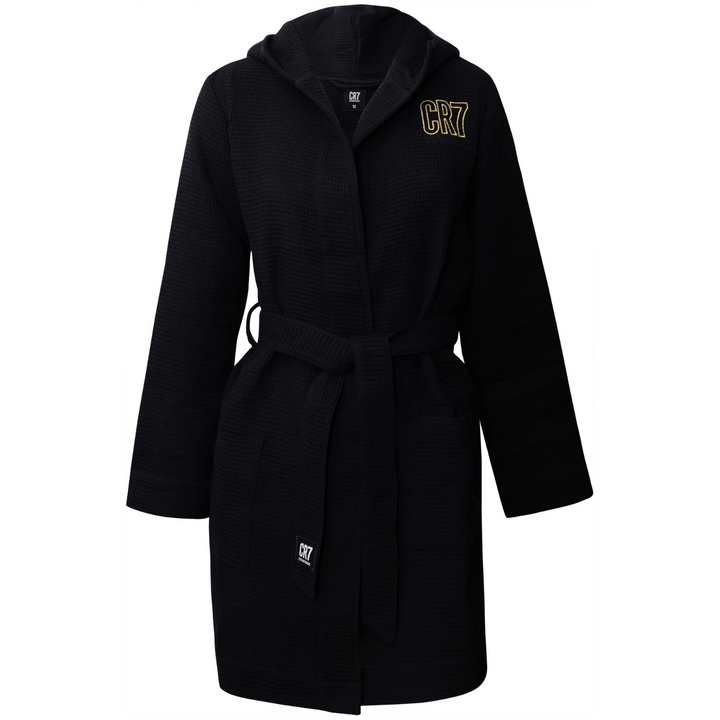 CR7 Bathrobe - Boys Waffle (black)