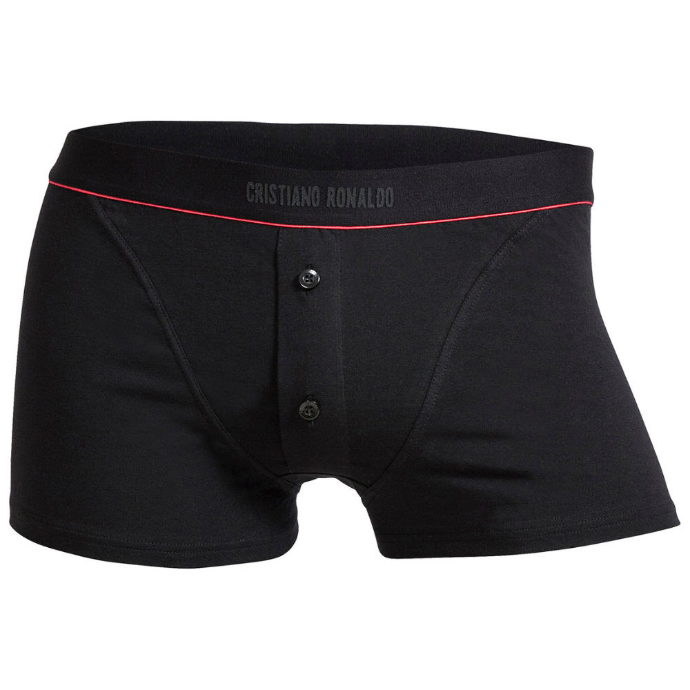 CR7 Trunks mit Knöpfen - Single Pack Herren (schwarz) (S/L/XL)