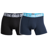 CR7 Trunks - 2 Pack Herren (schwarz/blau)