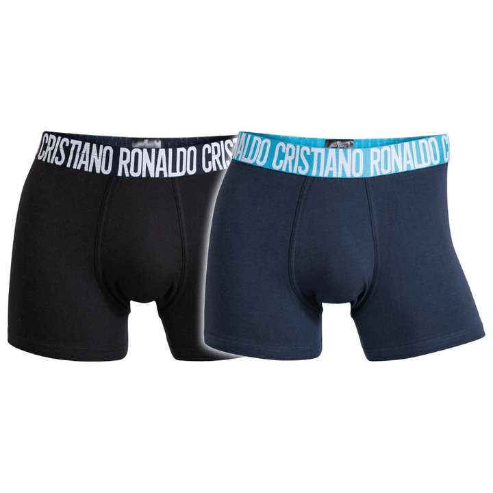 CR7 Trunks - 2 Pack Herren (schwarz/blau)