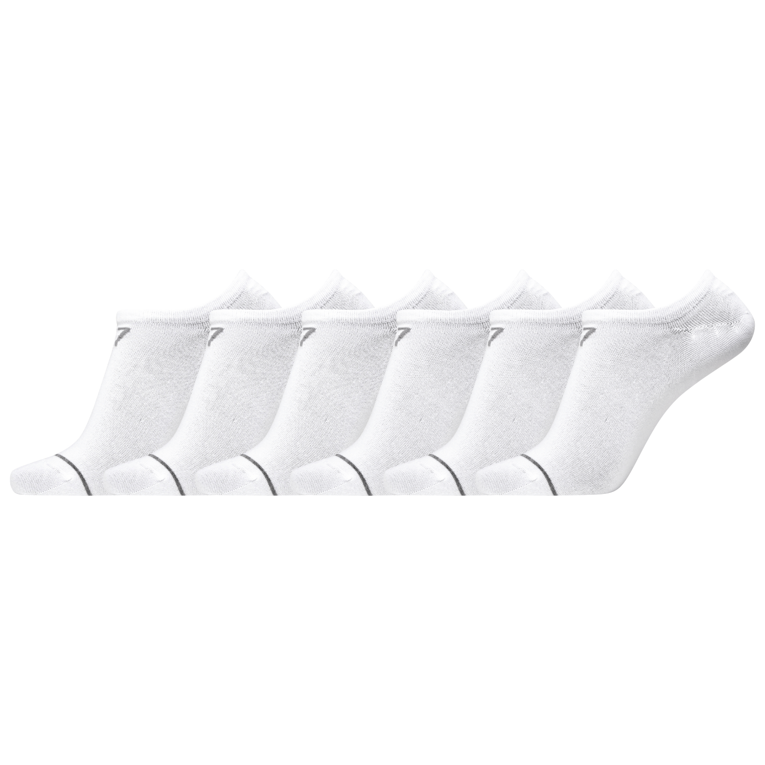CR7 Socken - 6 Pack Footies Bamboo Herren (weiß)