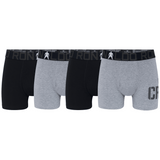 CR7 Trunks - 4 Pack Bamboo Jungs (schwarz/grau)