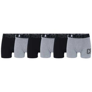 CR7 Trunks - 6 Pack Bamboo Boys (black/grey)