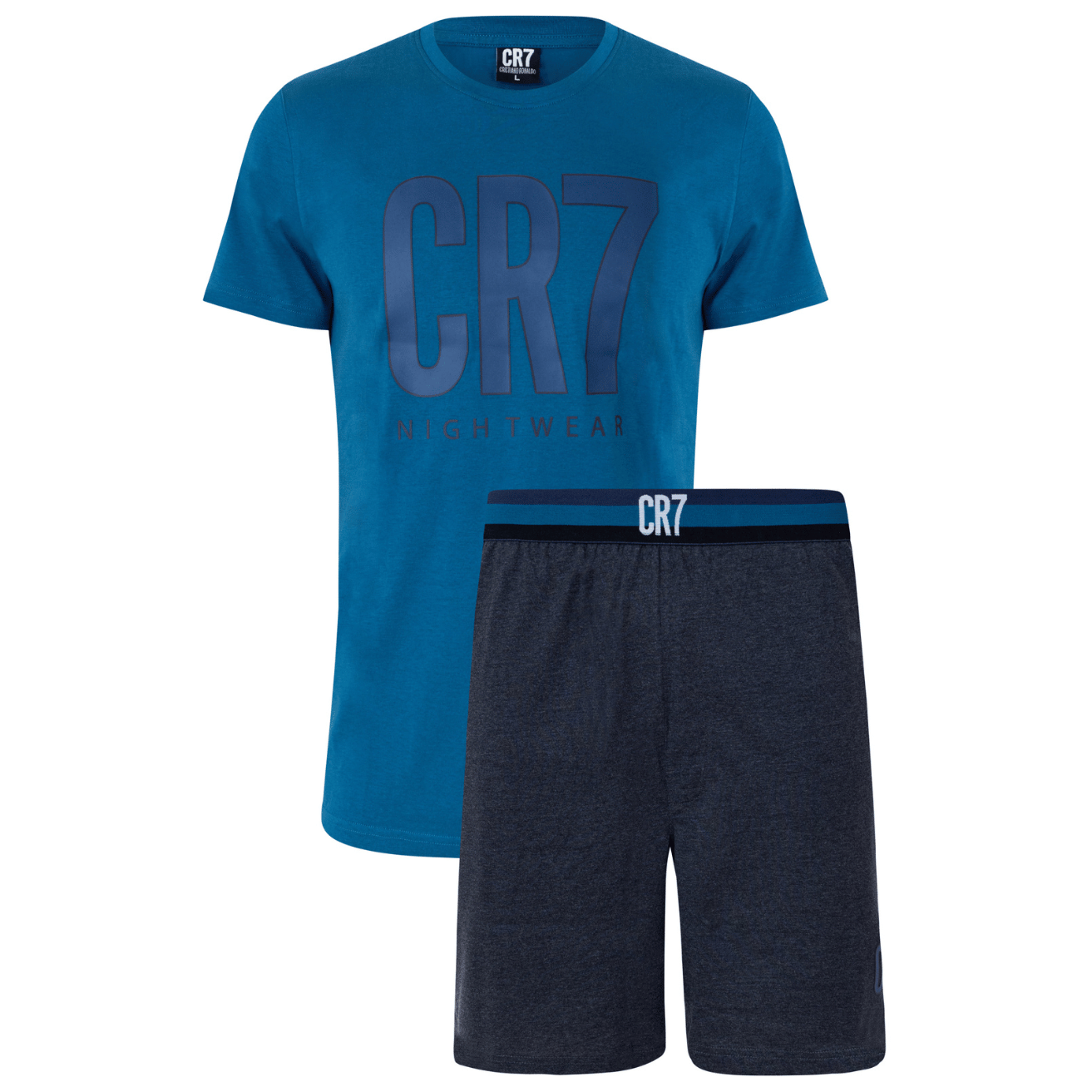 CR7 Pyjama short - Men (blue/grey)