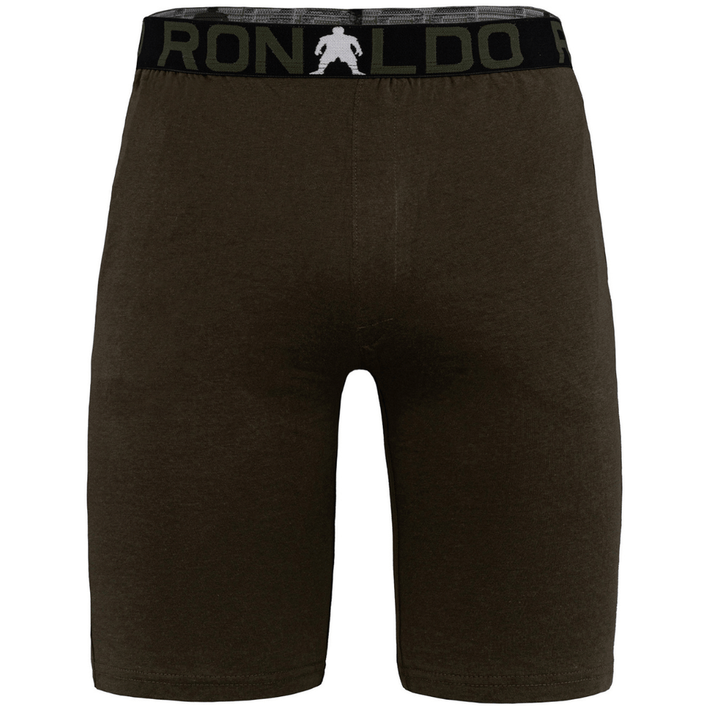 CR7 Pyjama Short Boys Dark Green Khaki – official CR7 underwear Europe mycr7.eu