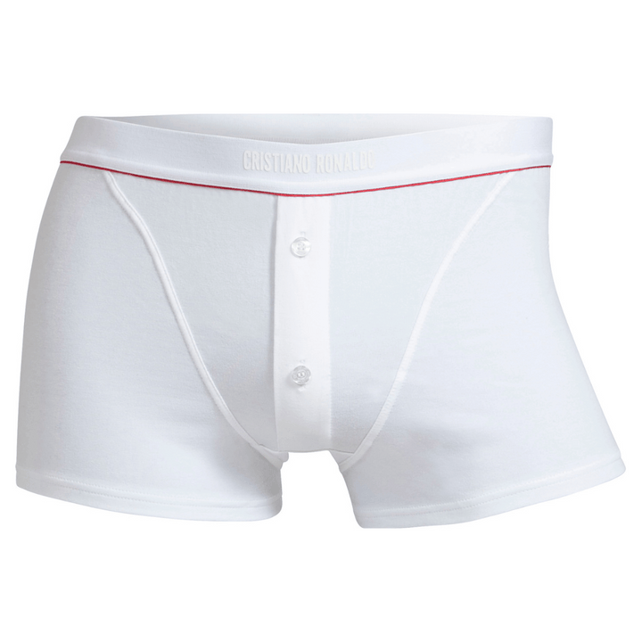 CR7 Trunks mit Knöpfen - Single Pack Herren (weiß)