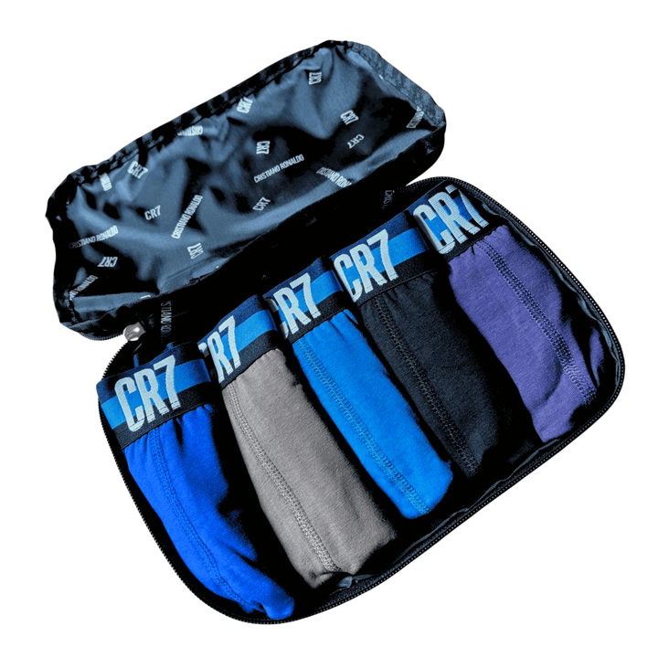 CR7 Trunks - 5 Pack Fashion Men + Travel Bag (multicolour)
