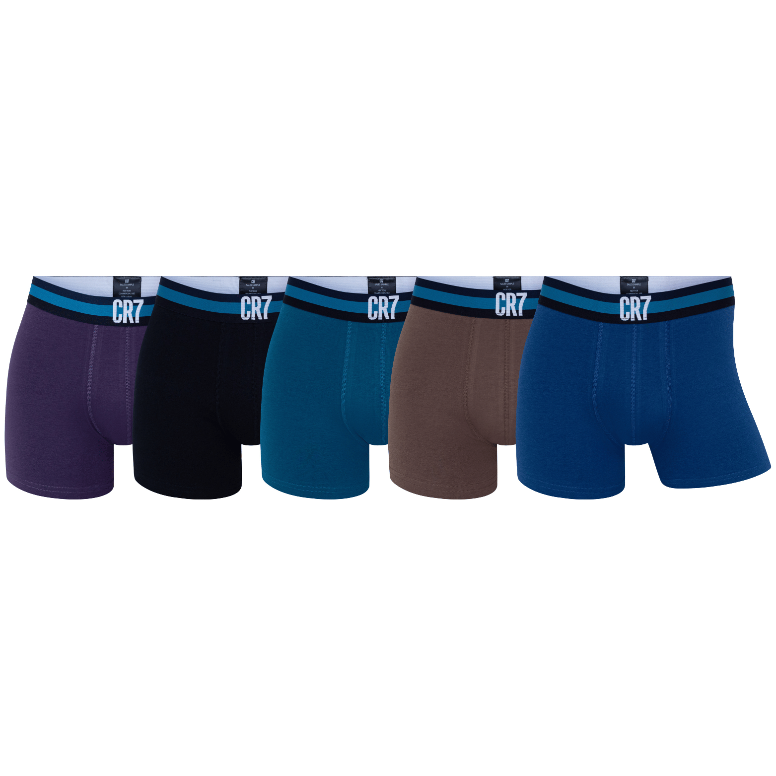 CR7 Trunks - 5 Pack Fashion Men + Travel Bag (multicolour)