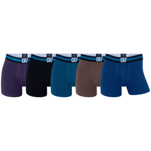 CR7 Trunks - 5 Pack Fashion Men + Travel Bag (multicolour)