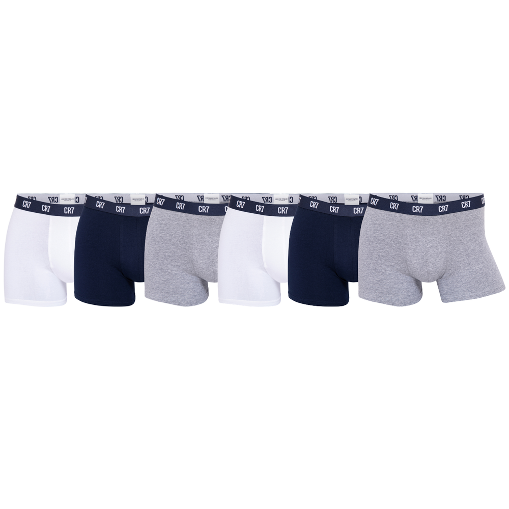 CR7 Trunks - 6 Pack Men (multicolour/blue waist band)