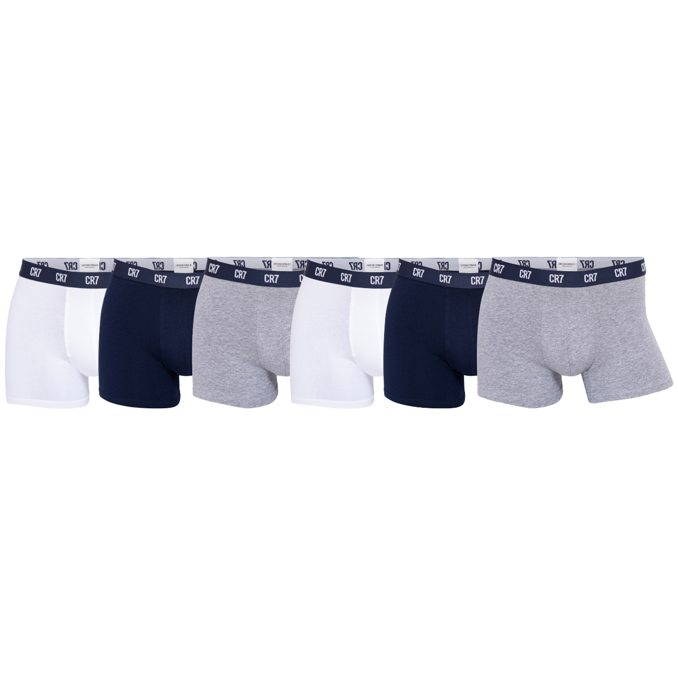 CR7 Trunks - 6 Pack Men (multicolour/blue waist band)