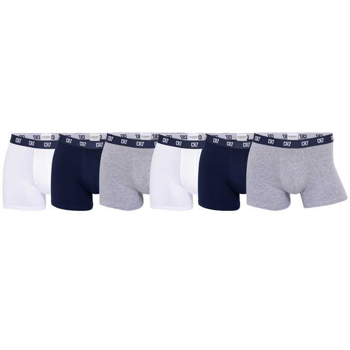 CR7 Trunks - 6 Pack Men (multicolour/blue waist band)