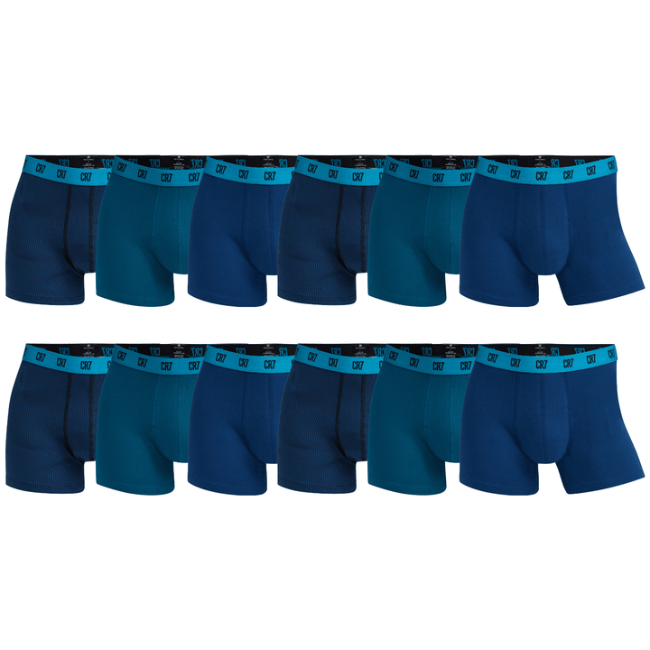 CR7 Trunks - 12 Pack Men (blue mix)