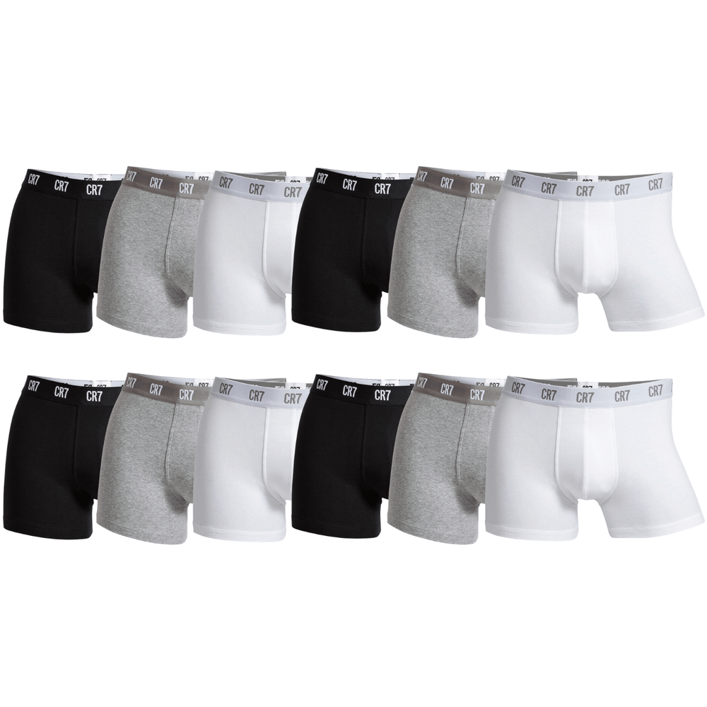 CR7 Trunks - 12 Pack Men (black/white/grey mix)