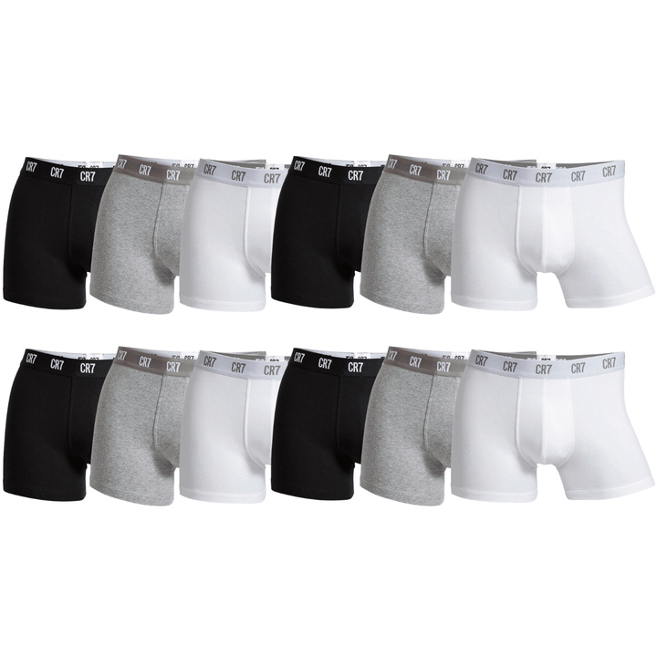 CR7 Trunks - 12 Pack Men (black/white/grey mix)