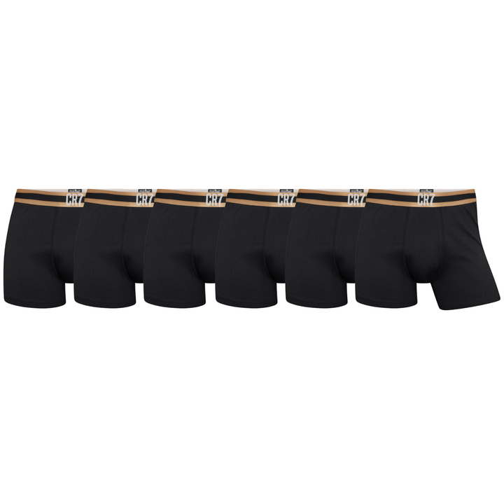 CR7 Trunks - 6 Pack Men (black/gold)