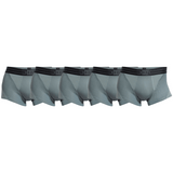 CR7 Trunks - 5 Pack Herren Mikrofaser/Mesh (grau) (XS/S)