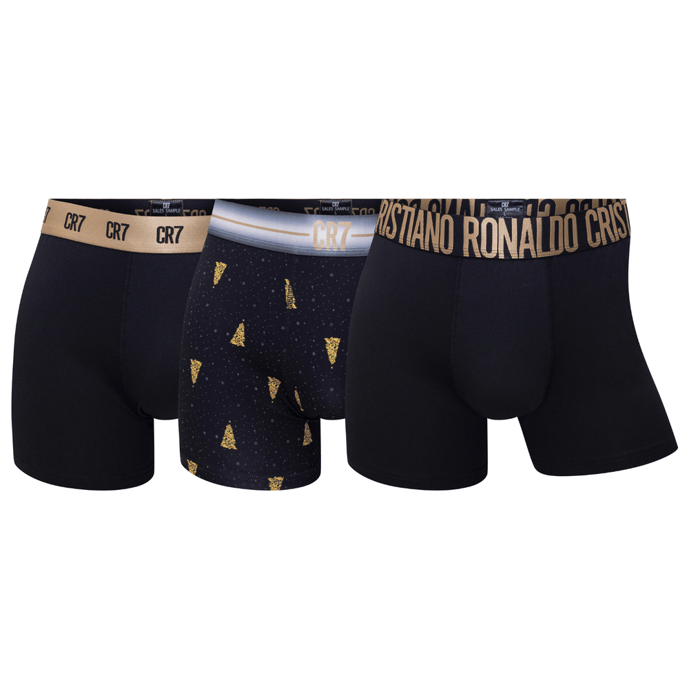 CR7 Trunks - 3 Pack Men Microfiber Christmas Edition (multicolour)