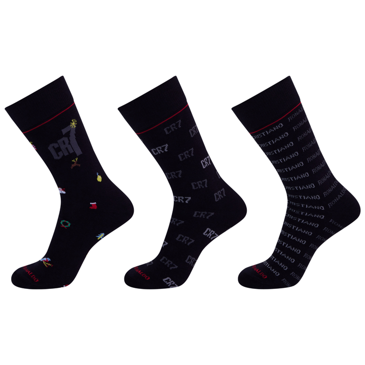 CR7 Socks - 3 Pack Men Christmas Edition + Gift Box (multicolour)