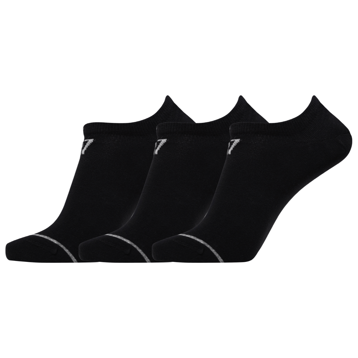 CR7 Socks - 3 Pack Footies Men (black)