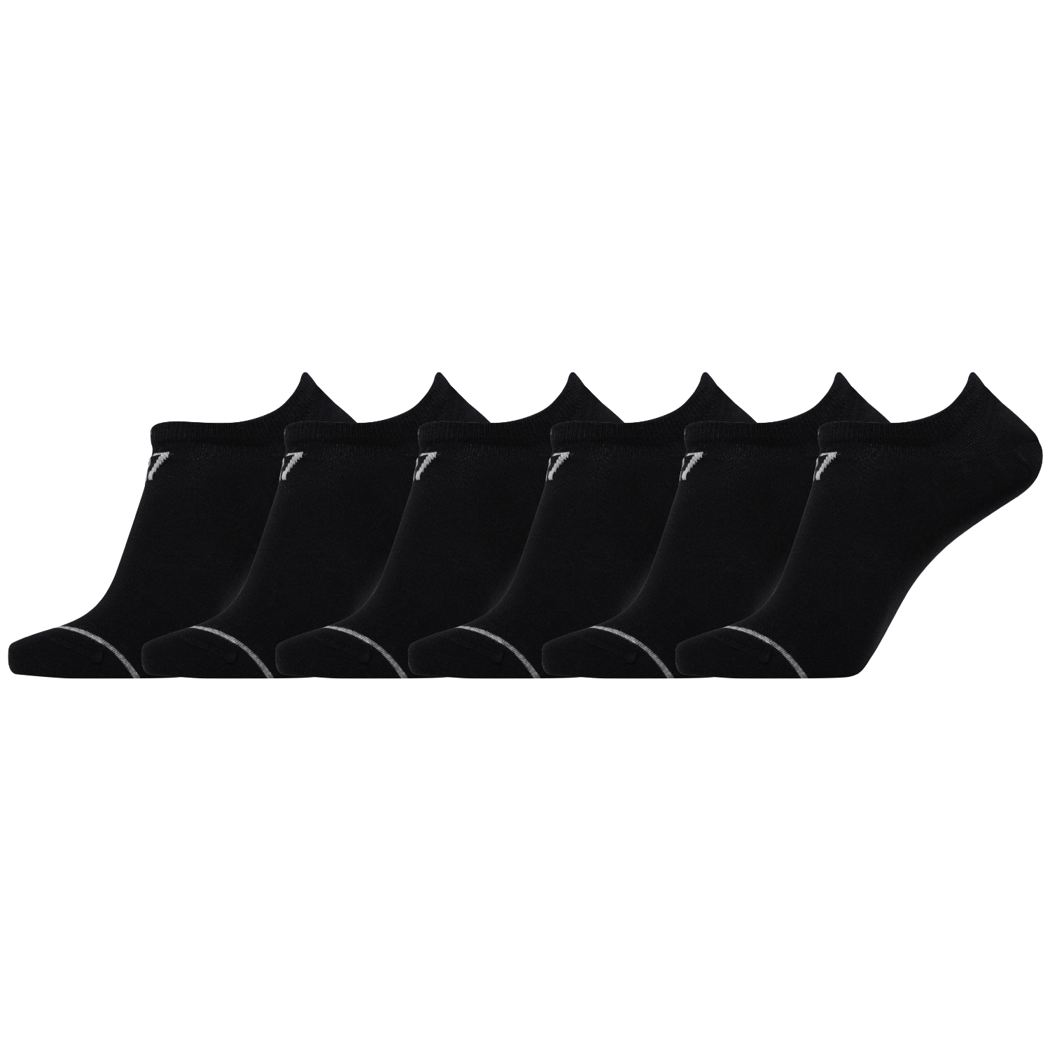 CR7 Socken - 6 Pack Footies Herren (schwarz) 