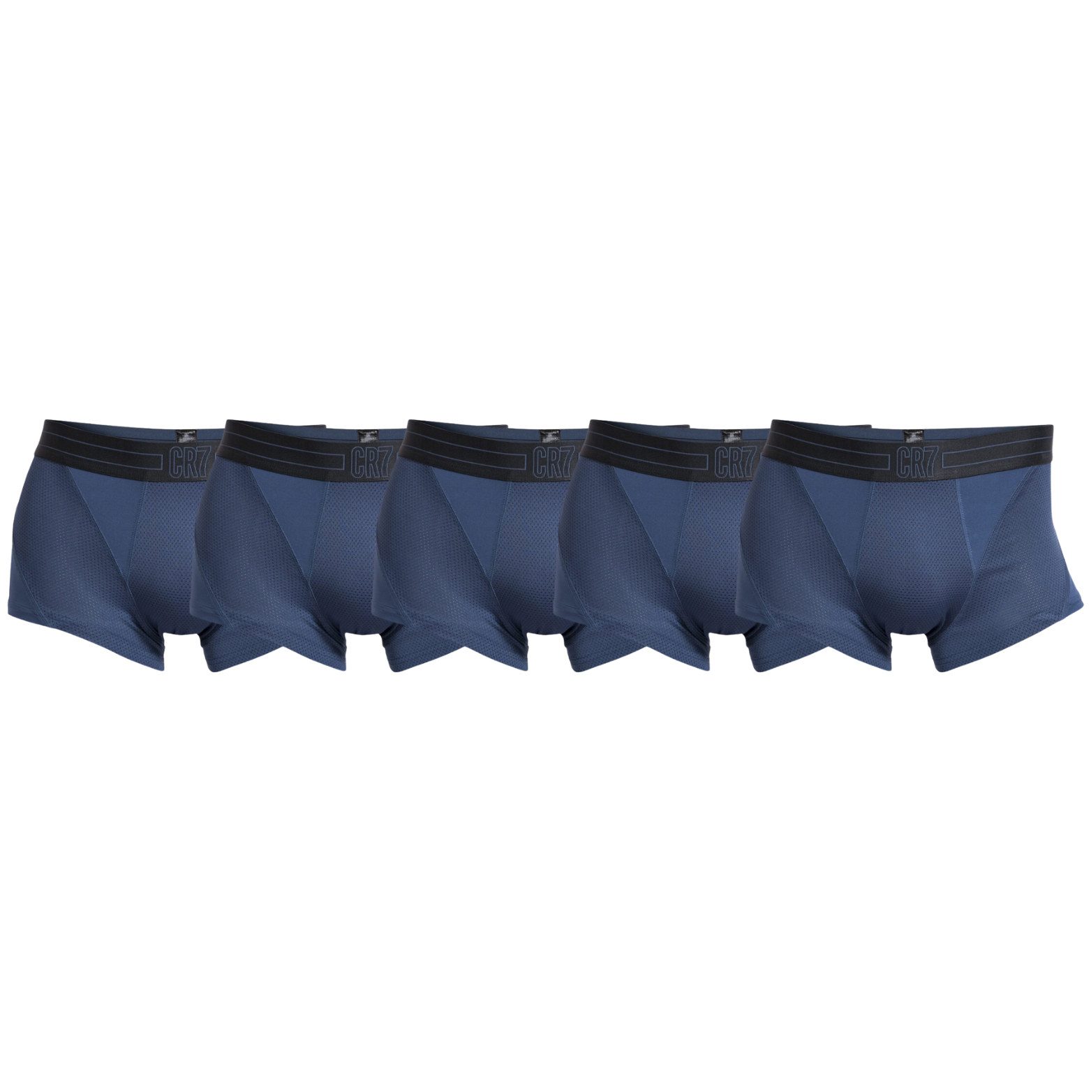 CR7 Trunks - 5 Pack Herren Mikrofaser/Mesh (blau)