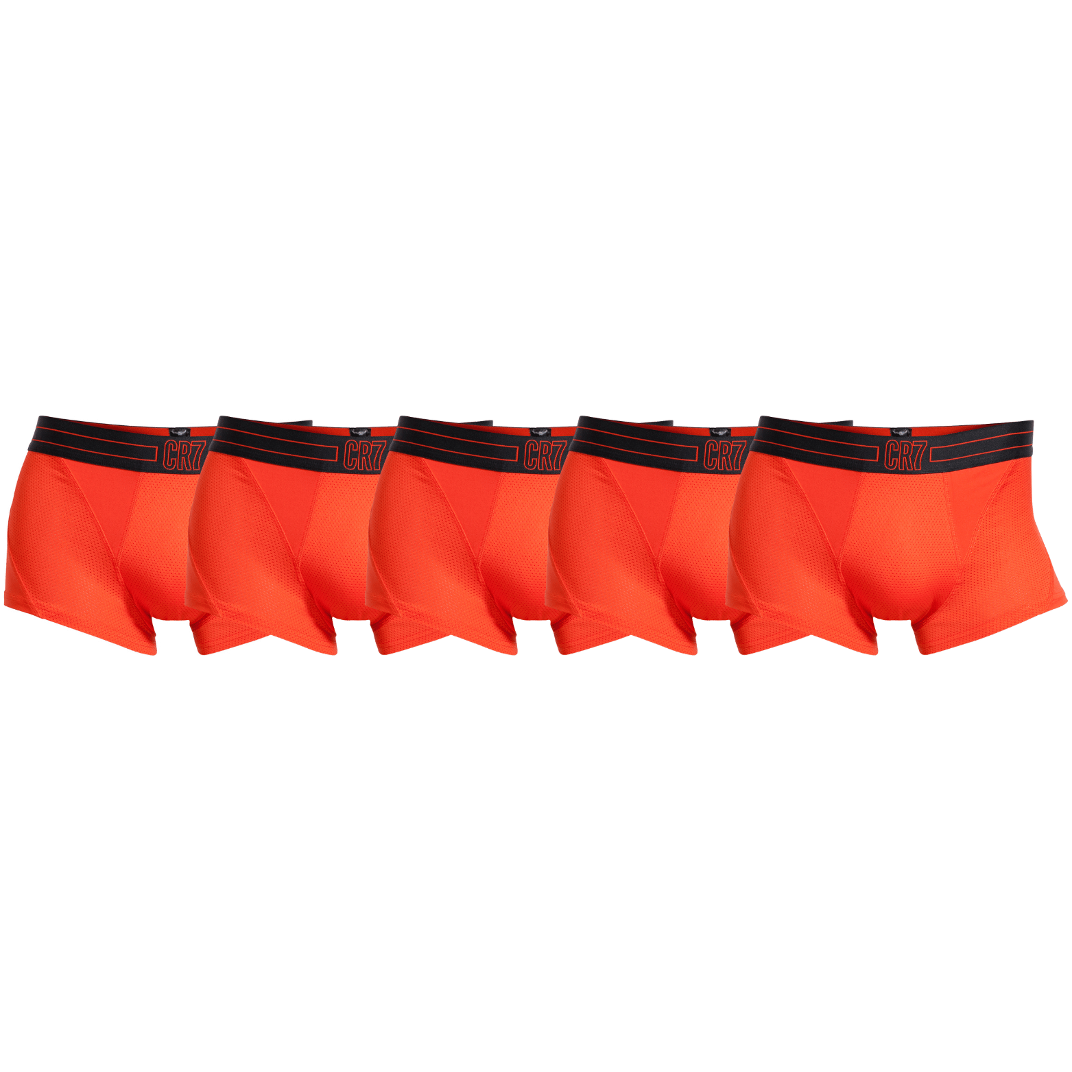CR7 Trunks - 5 Pack Herren Mikrofaser/Mesh (orange) (XS/S)