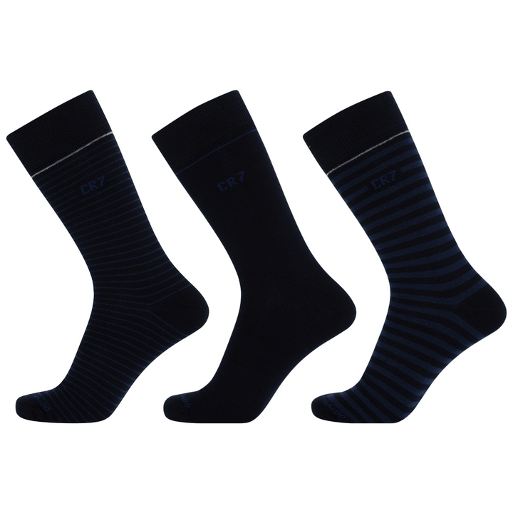 CR7 Socken - 3 Pack Herren + Geschenkbox (dunkler Mix)