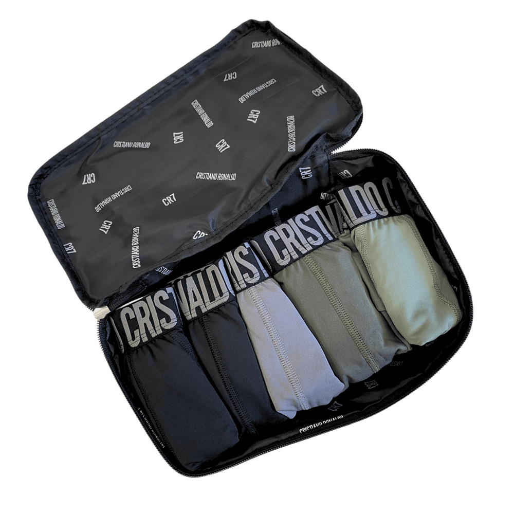 CR7 Trunks - 5 Pack Herren Mikrofaser + Reisetasche (multicolour)