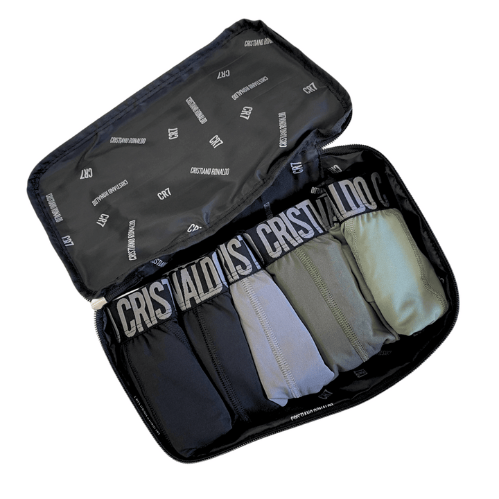 CR7 Trunks - 5 Pack Herren Mikrofaser + Reisetasche (multicolour)