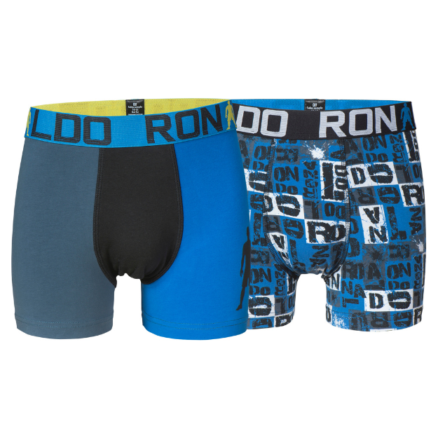 CR7 Trunks – 2 Pack Jungs (blau Mix)