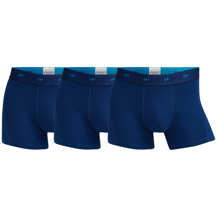 CR7 Trunks - 3 Pack Herren Soft Bamboo (dunkelblau)
