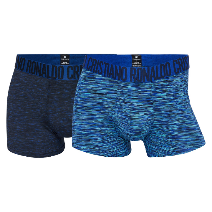 CR7 Trunks - 2 Pack Herren Mikrofaser (blau Mix) (S)