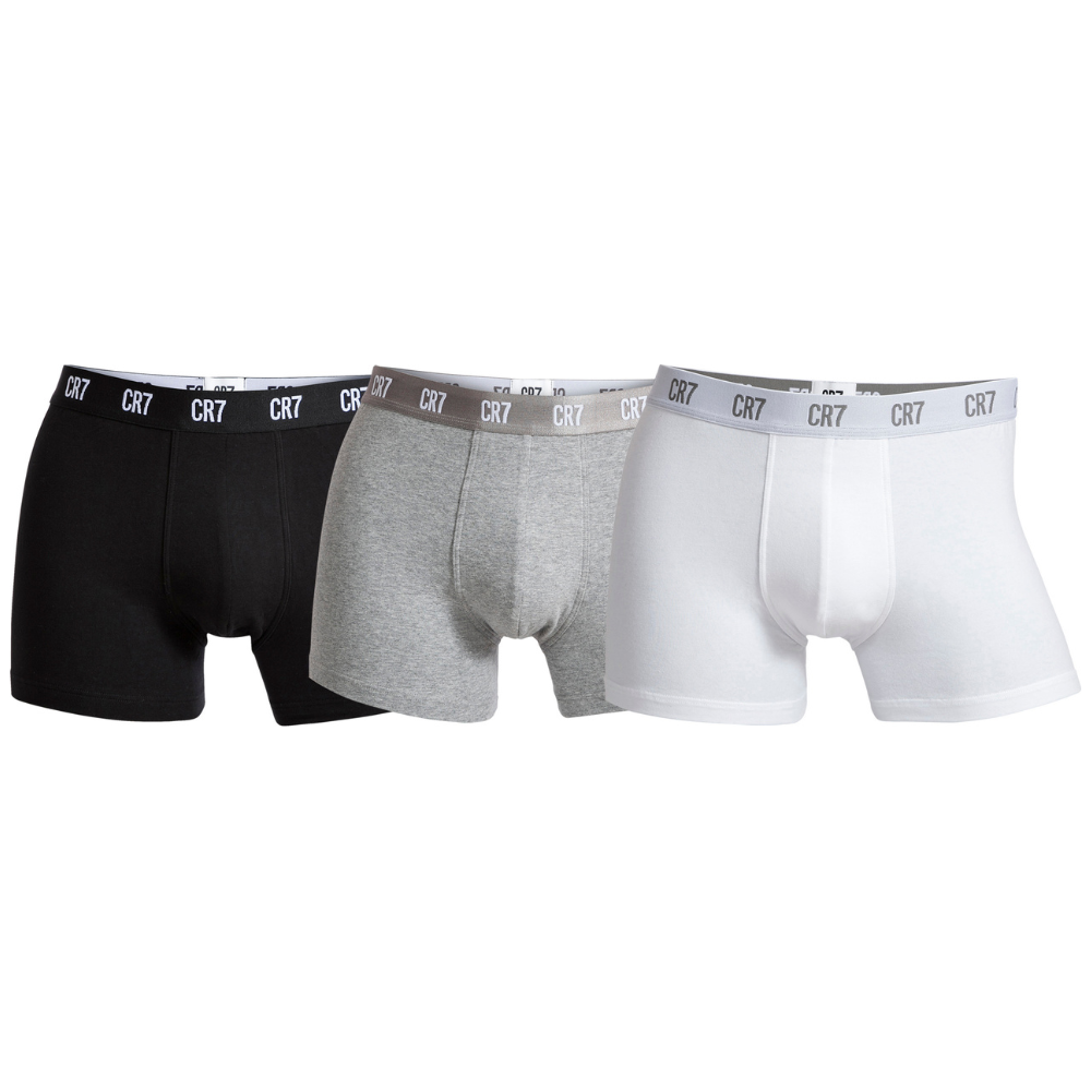 CR7 Trunks - 3 Pack Herren (schwarz/weiß/grau Mix)