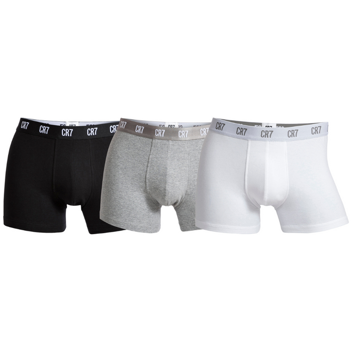 CR7 Trunks - 3 Pack Herren (schwarz/weiß/grau Mix)